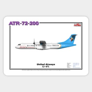 Avions de Transport Régional 72-200 - United Airways (Art Print) Sticker